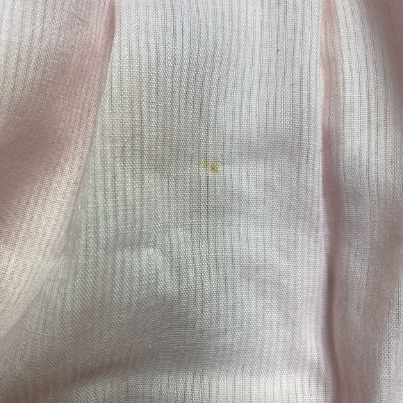 Vintage 70s/80s Girls Light Pink Lace Trim Dress with matching bonnet - Picture 7 of 9